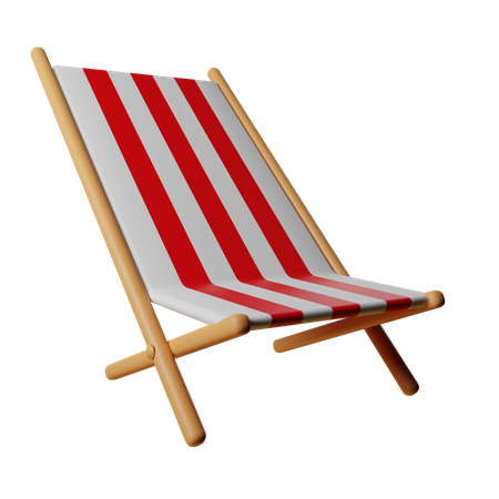 Beach Chair  3D Icon