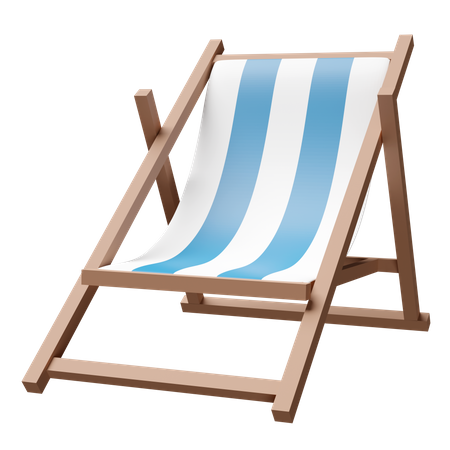 Beach Chair  3D Icon