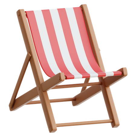 Beach Chair  3D Icon