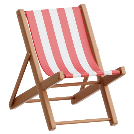 Beach Chair  3D Icon