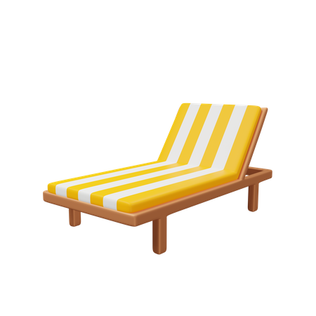 Beach Chair  3D Icon