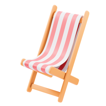 Beach Chair  3D Icon