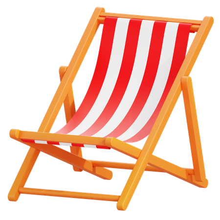 Beach Chair  3D Icon