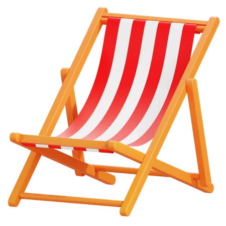 Beach Chair  3D Icon