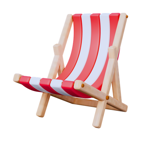 Beach Chair  3D Icon