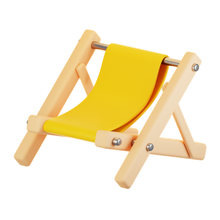 Beach chair  3D Icon