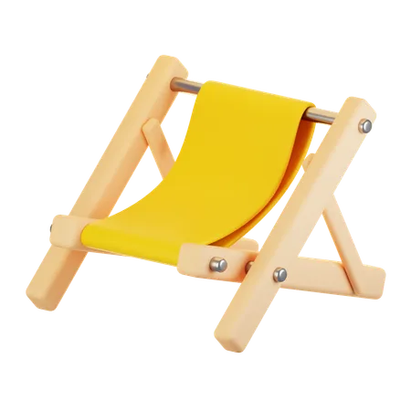 Beach chair  3D Icon