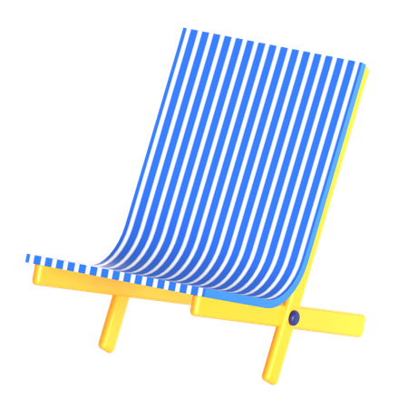 Beach Chair  3D Icon