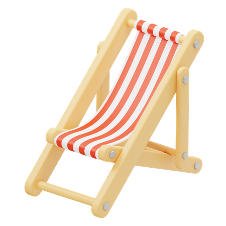 Beach Chair  3D Icon