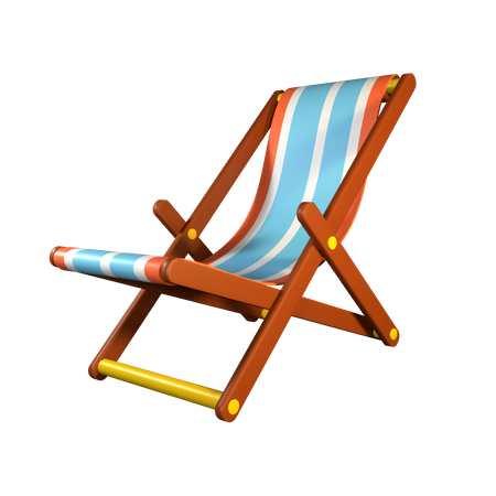 Beach Chair  3D Icon