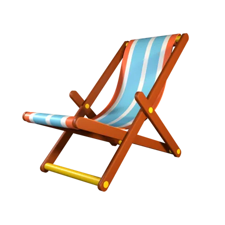 Beach Chair  3D Icon