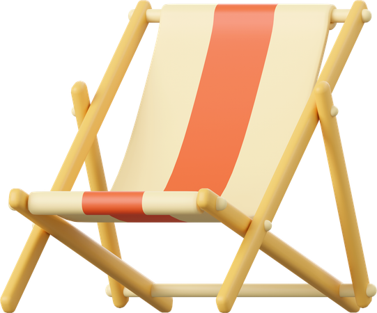 Beach Chair  3D Icon