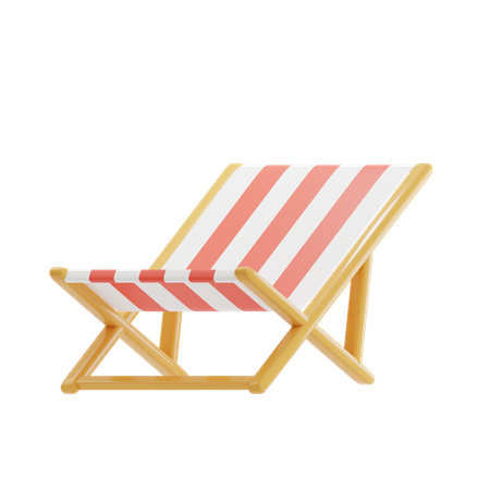 Beach Chair  3D Icon