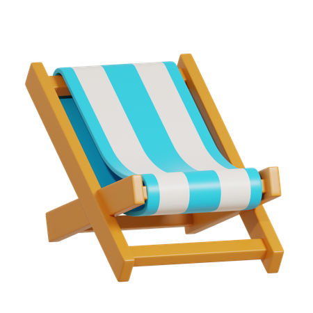 Beach Chair  3D Icon