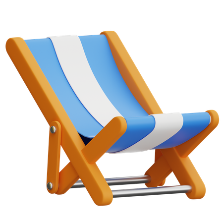 Beach Chair  3D Icon