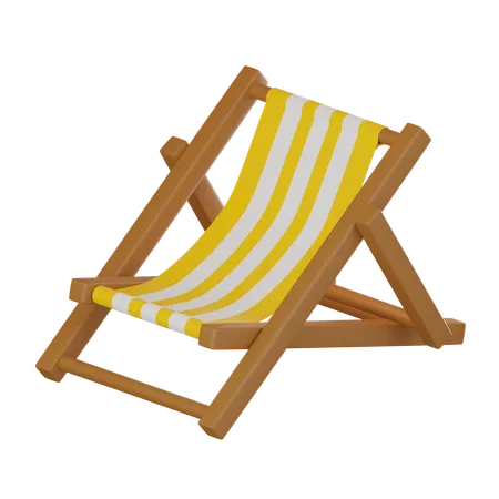 Beach Chair  3D Icon