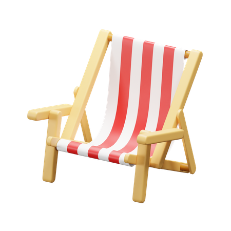 Beach Chair  3D Icon