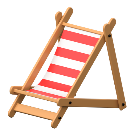 Beach Chair  3D Icon