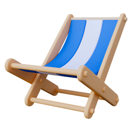 Beach Chair  3D Icon