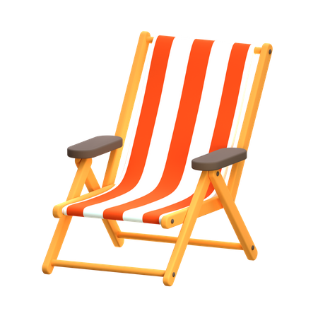 Beach Chair  3D Icon