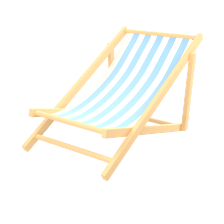 Beach Chair  3D Icon