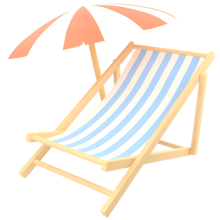 Beach Chair  3D Icon