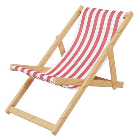 Beach Chair  3D Icon