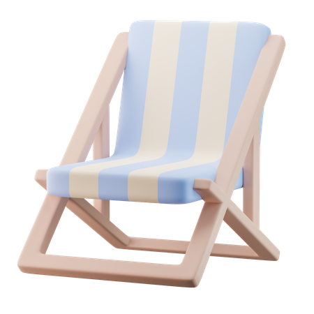 Beach Chair  3D Icon