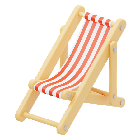 Beach Chair  3D Icon