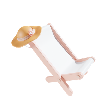 Beach Chair  3D Icon