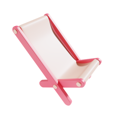 Beach Chair  3D Icon