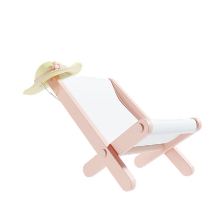 Beach Chair  3D Icon
