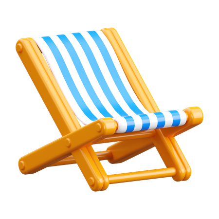 Beach Chair  3D Icon