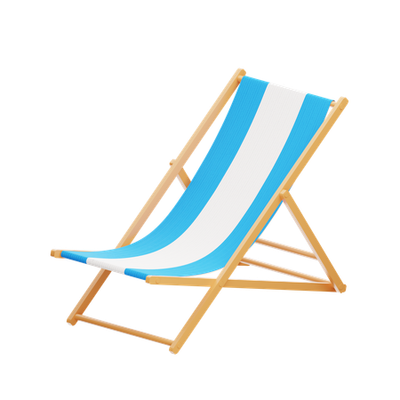 Beach chair  3D Icon