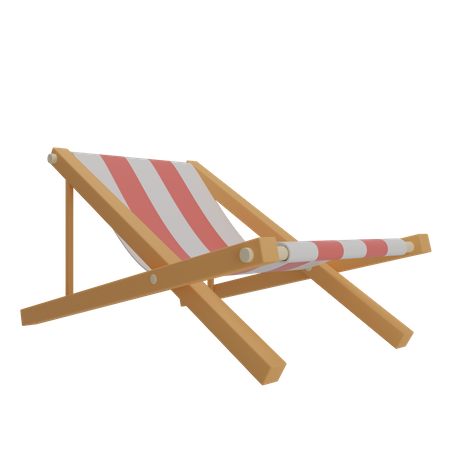 Beach Chair  3D Illustration