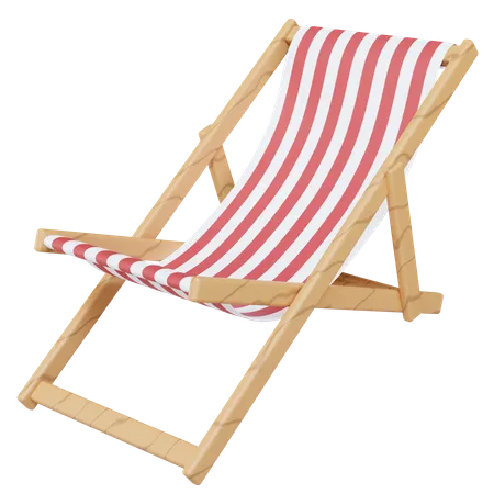 Beach Chair  3D Illustration