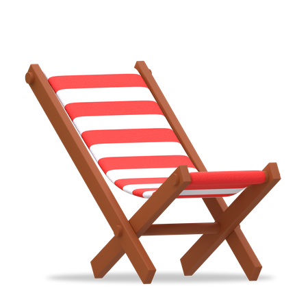 Beach Chair  3D Illustration