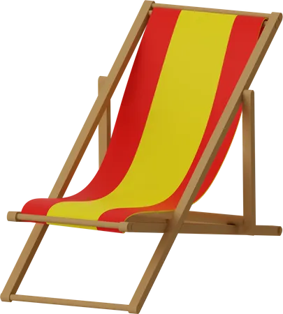 Beach Chair  3D Illustration