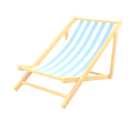 Beach Chair  3D Illustration