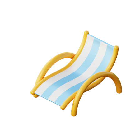 Beach Chair  3D Illustration