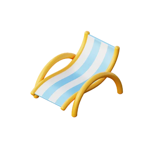 Beach Chair  3D Illustration