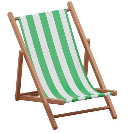 Beach Chair 3 D Render Illustration With Transparent Background 3D Icon