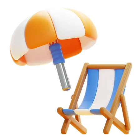 BEACH CHAIR  3D Icon