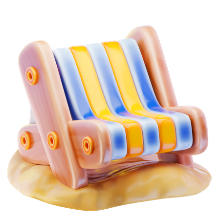 Beach Chairs  3D Icon
