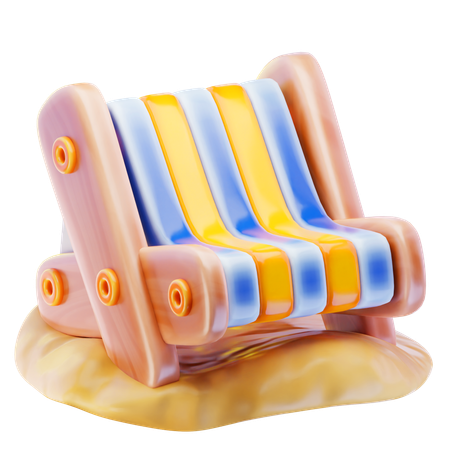 Beach Chairs  3D Icon