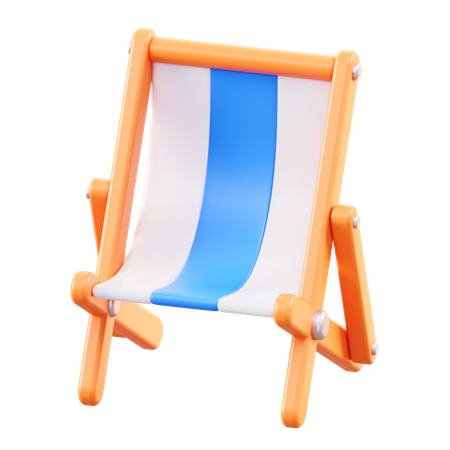 Beach Chairs  3D Icon