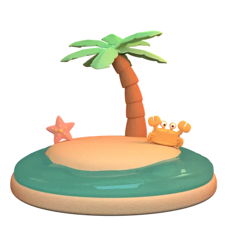 Beach Crab  3D Icon