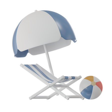 Beach Deck  3D Icon