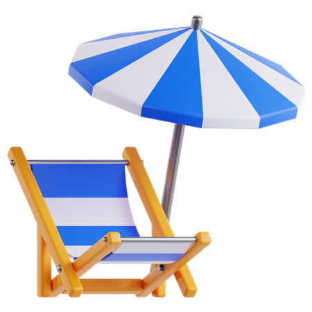 Beach Deck  3D Icon