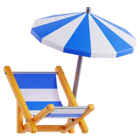 Beach Deck  3D Icon